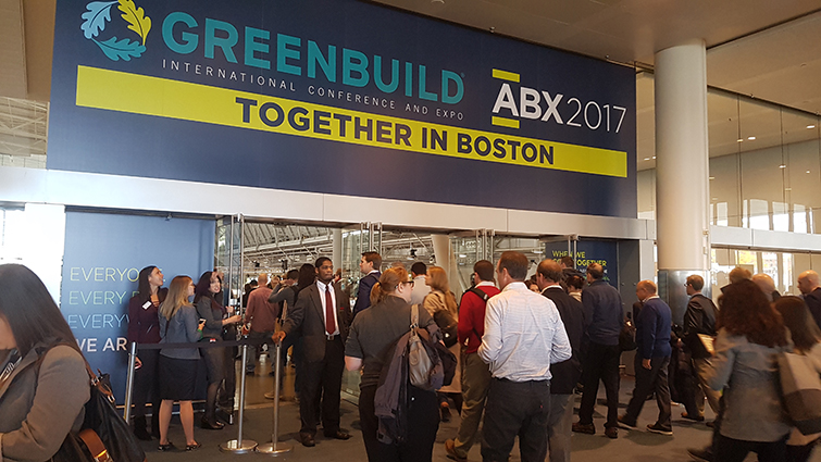 Conferencias y exposición sobre construcción sostenible Greenbuild 2017